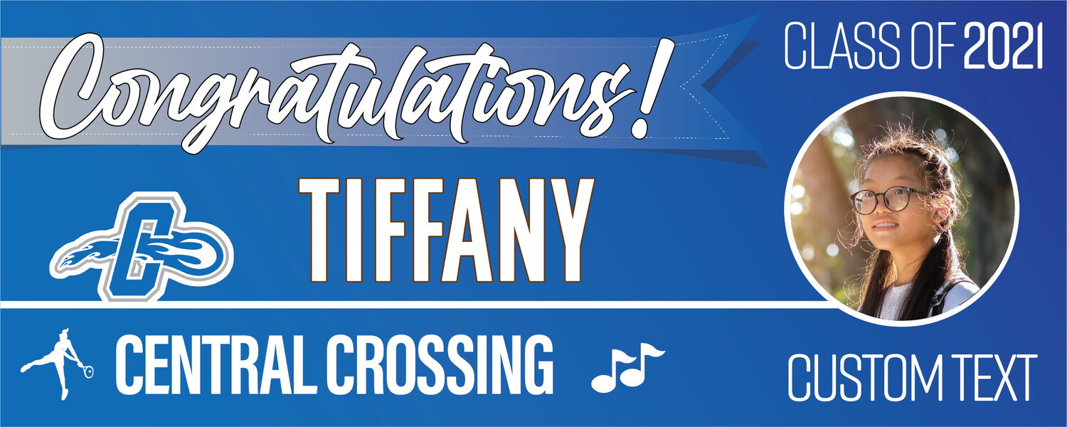 Central Crossing High School Graduation Banners (2x5'), Banner Choice: 1