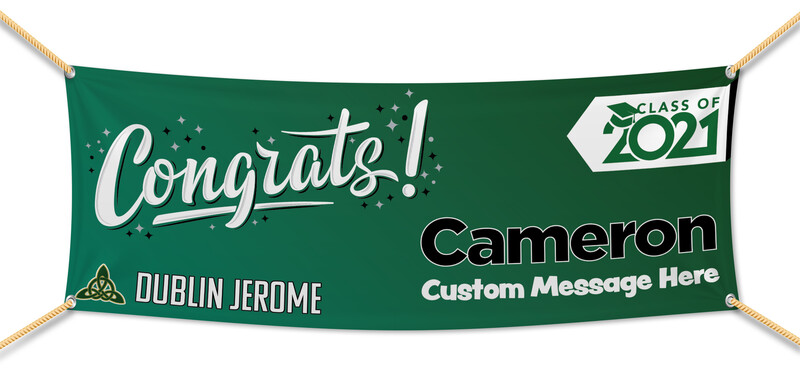 Dublin Jerome High School Graduation Banners (2x5')