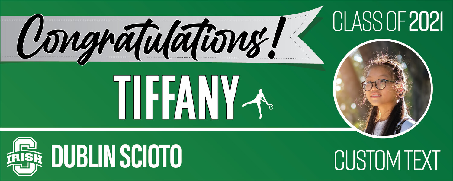 Dublin Scioto High School Graduation Banners (2x5'), Banner Choice: 1