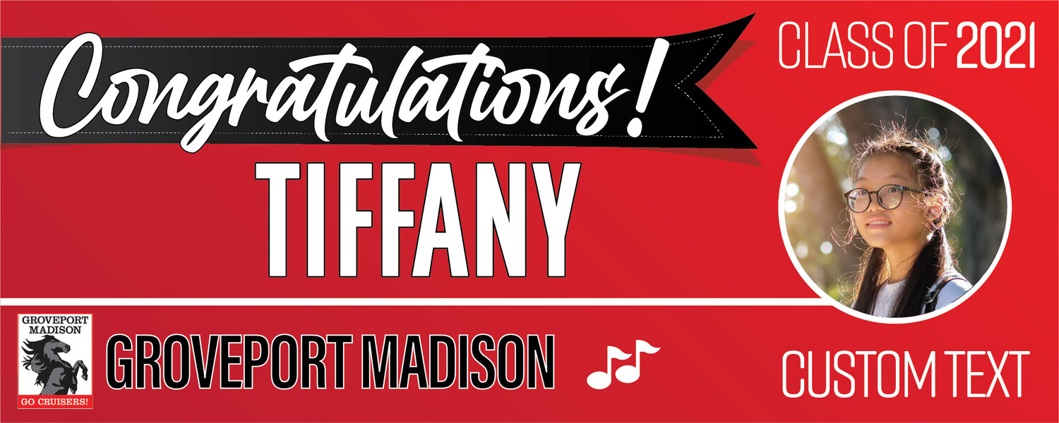 Groveport Madison High School Graduation Banners (2x5'), Banner Choice: 1