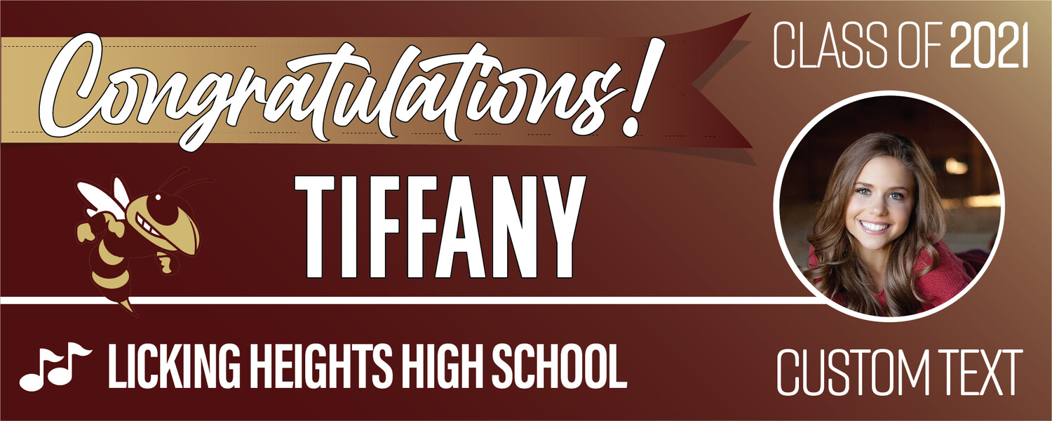 Licking Heights High School Graduation Banners (2x5'), Banner Choice: 1