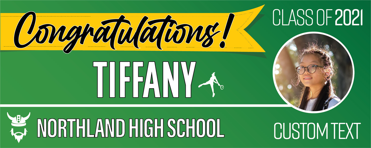 Northland High School Graduation Banners (2x5'), Banner Choice: 1