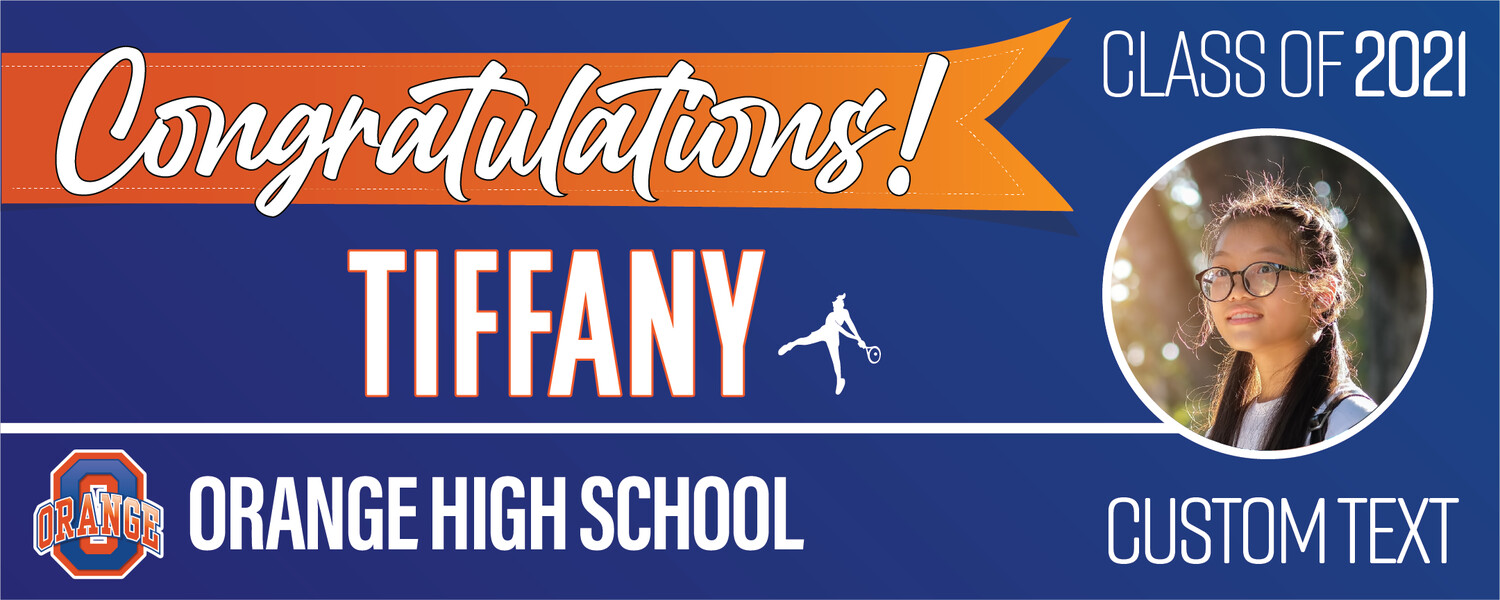 Olentangy Orange High School Graduation Banners (2x5'), Banner Choice: 1