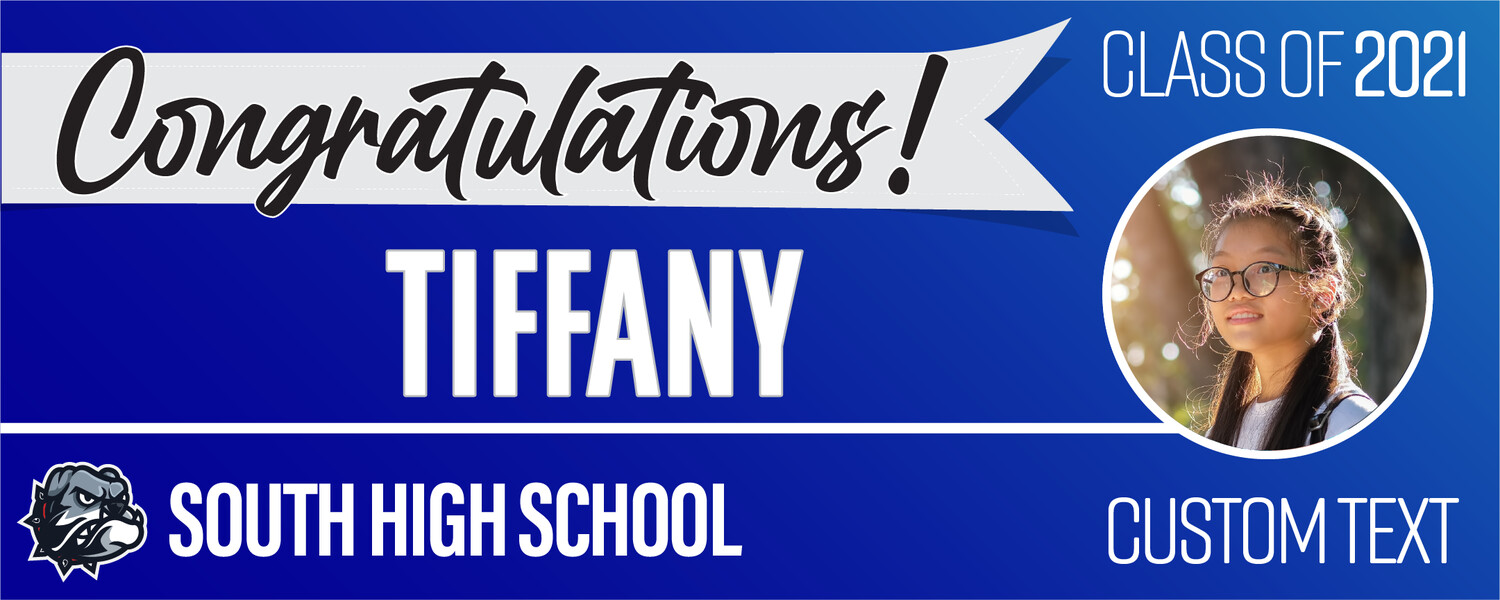 South High School Graduation Banners (2x5'), Banner Choice: 1