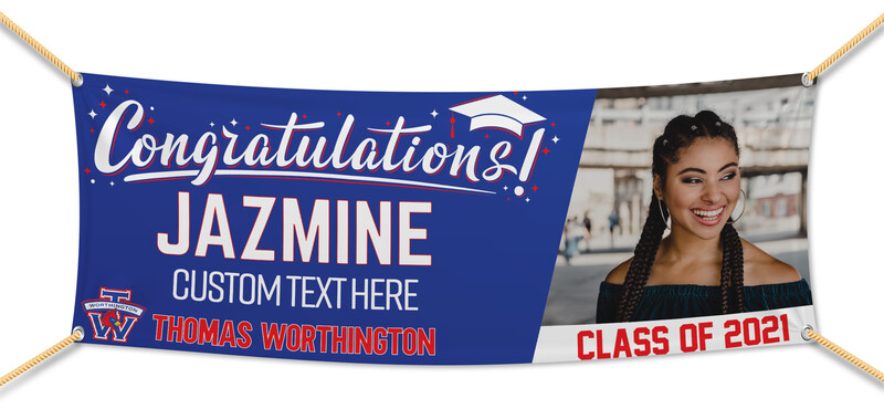 Thomas Worthington High School Graduation Banners (2x5')