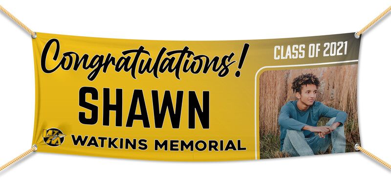 Watkins Memorial High School Graduation Banners (2x5')