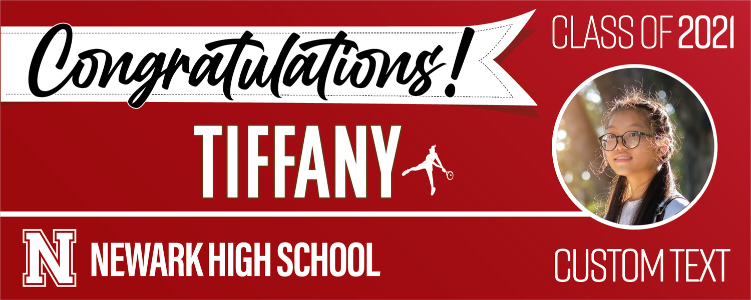 Newark High School Graduation Banners (2x5'), Banner Choice: 1