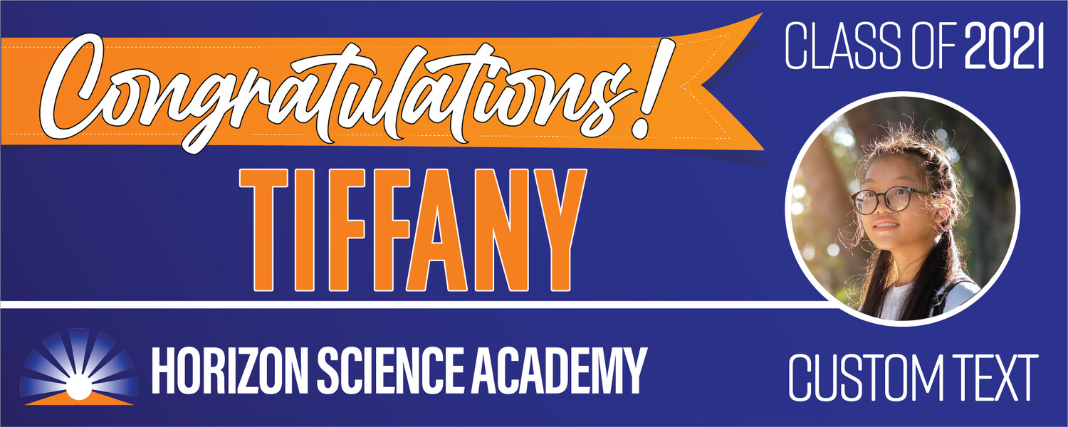 Horizon Science Academy Graduation Banners (2x5'), Banner Choice: 1