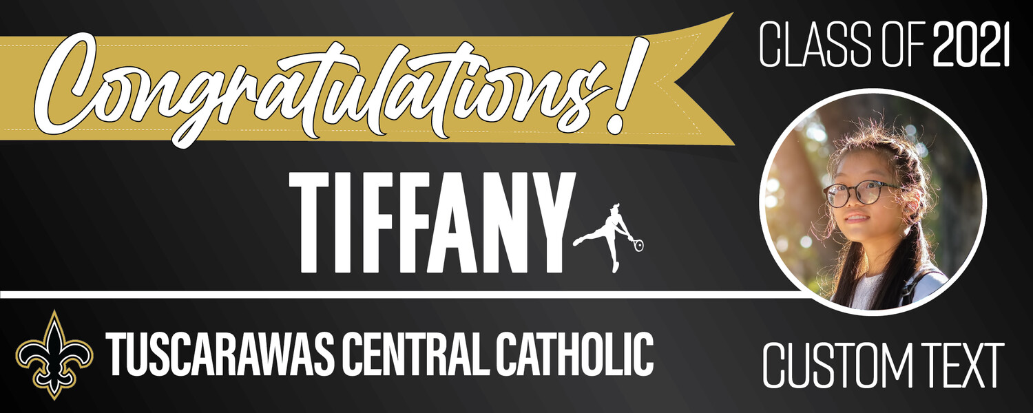 Tuscarawas Central Catholic High School Graduation Banners (2x5'), Banner Choice: 1