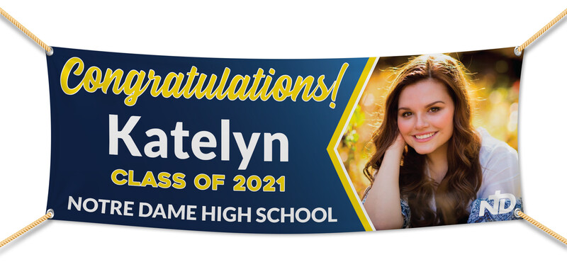 Notre Dame High School Graduation Banners (2x5')