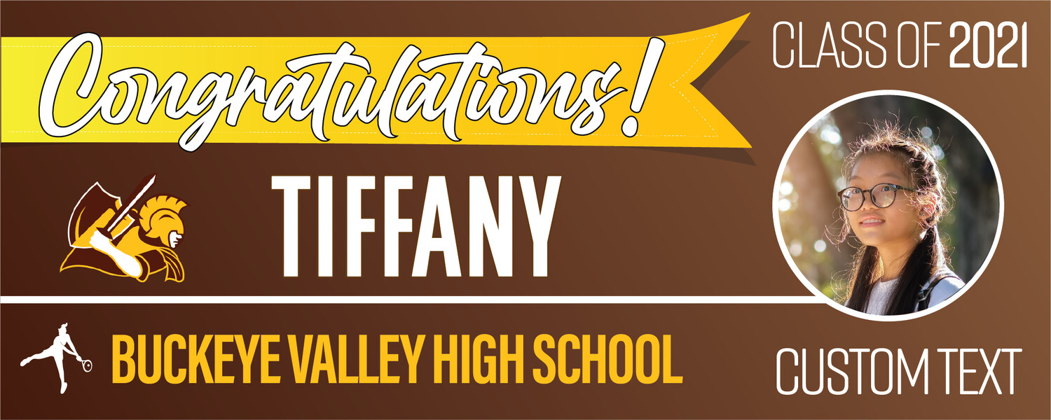 Buckeye Valley High School Graduation Banners (2x5'), Banner Choice: 1