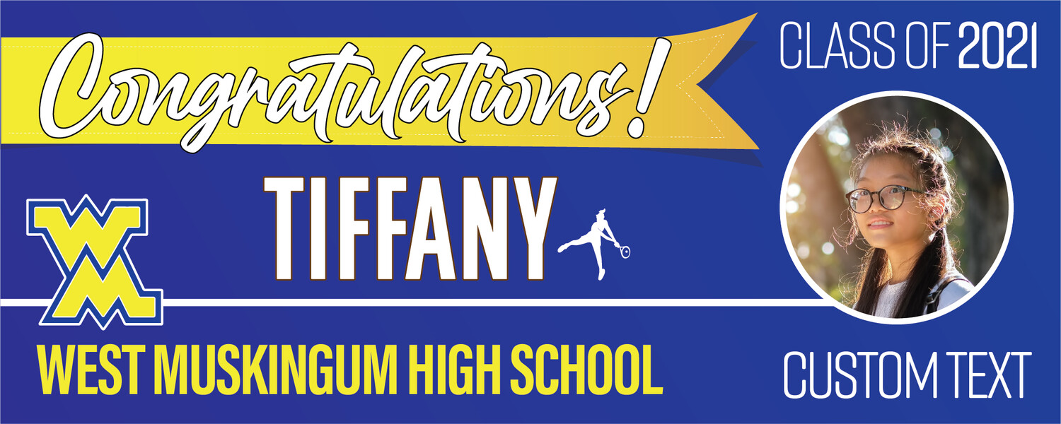 West Muskingum High School Graduation Banners (2x5'), Banner Choice: 1