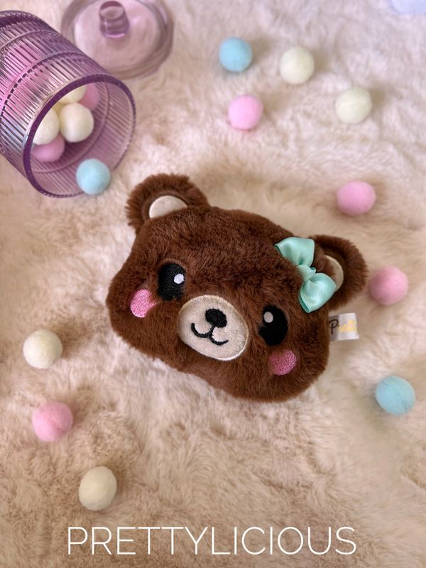 Tête Ours marron Fluffy