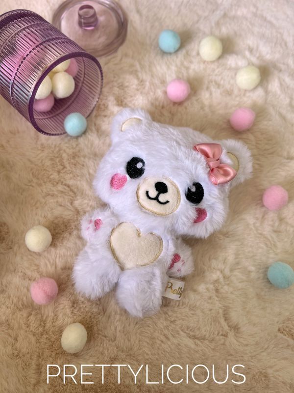 Peluche Ours blanc fluffy