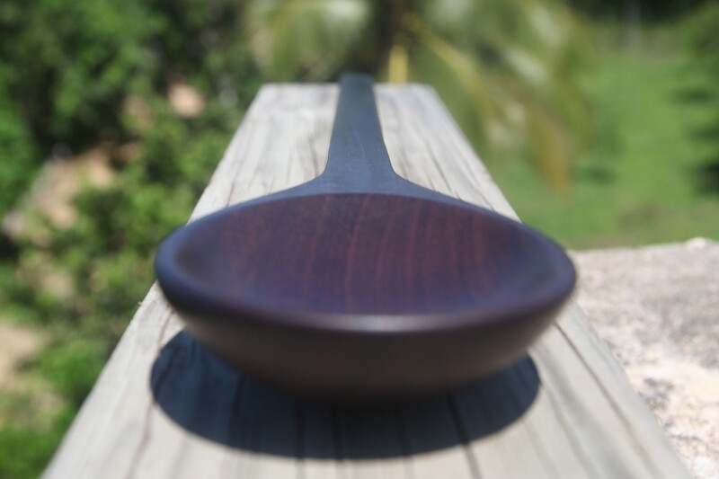Jungle cooking/serving spoon, 16&quot; Purpleheart