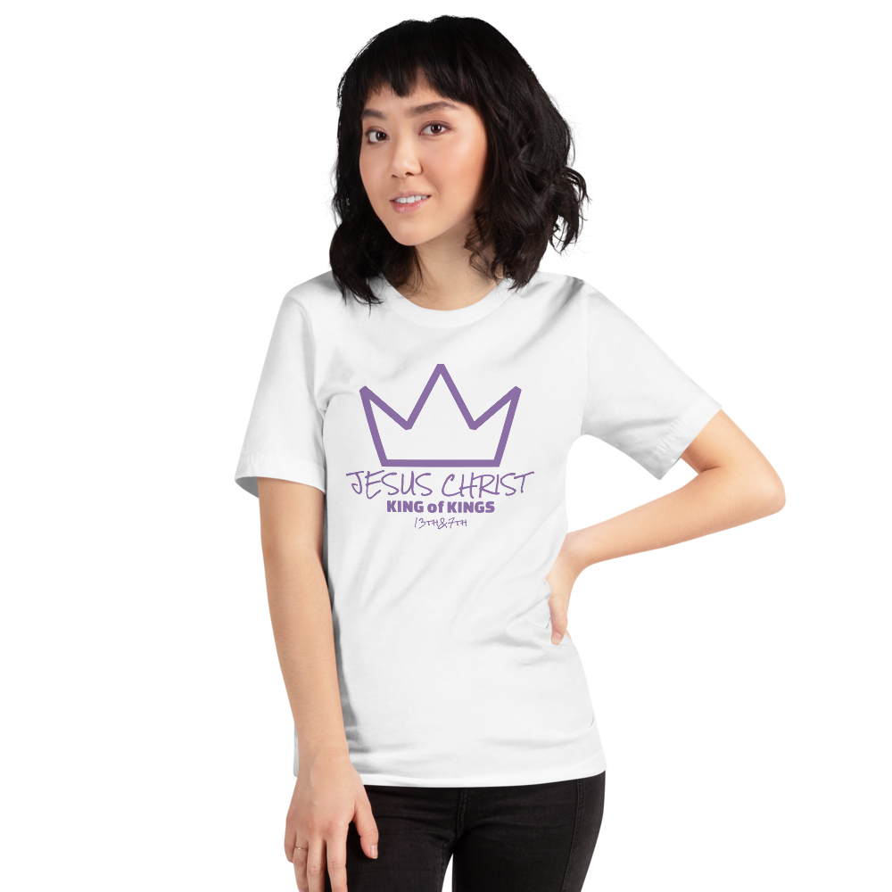 JESUS CHRIST KING OF KINGS (PURPLE), Size: S