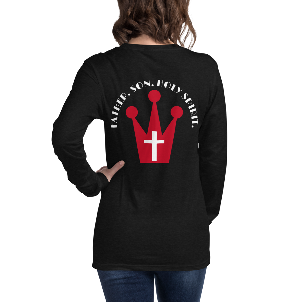 HOLY TRINITY LONG SLEEVE, Color: Black Heather, Size: XS