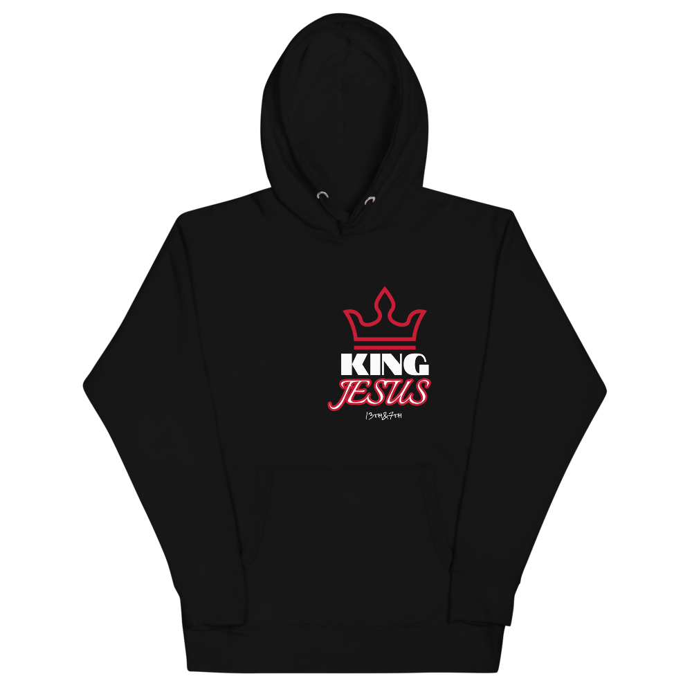 KING JESUS HOODIE, Color: Black, Size: S
