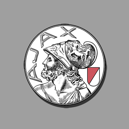 50 Aufkleber "Ajax Logo"