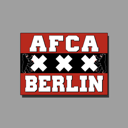 50 Aufkleber "AFCA BERLIN"