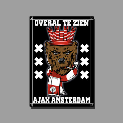 50 Aufkleber "Overal te zien"