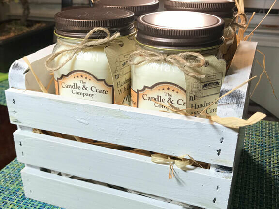Heritage Mason Jar Collection Four Candle Gift Crate