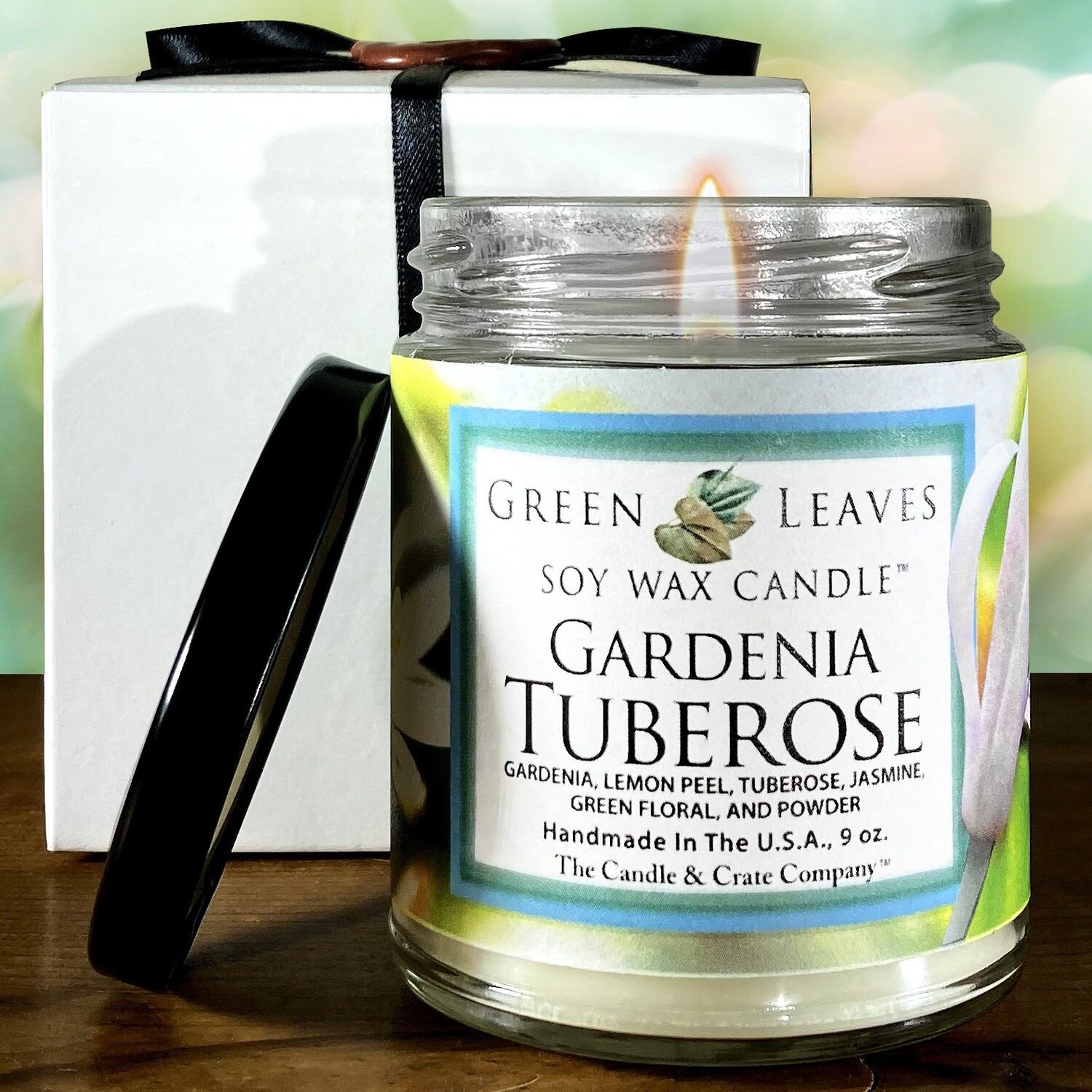 Gardenia Tubrose Soy Wax Candle