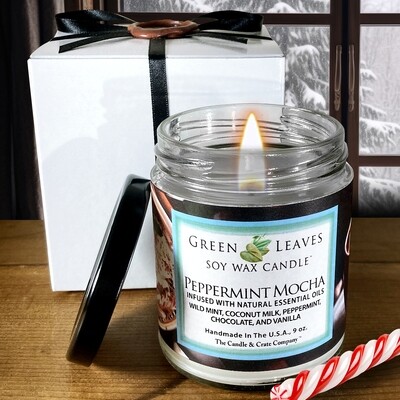 Peppermint Mocha Soy Wax Candle