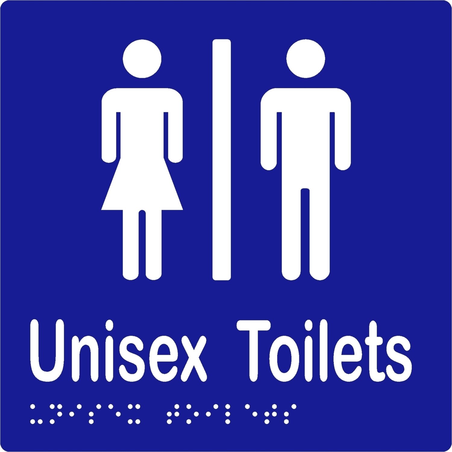 Unisex Toilet Airlock Blue/White