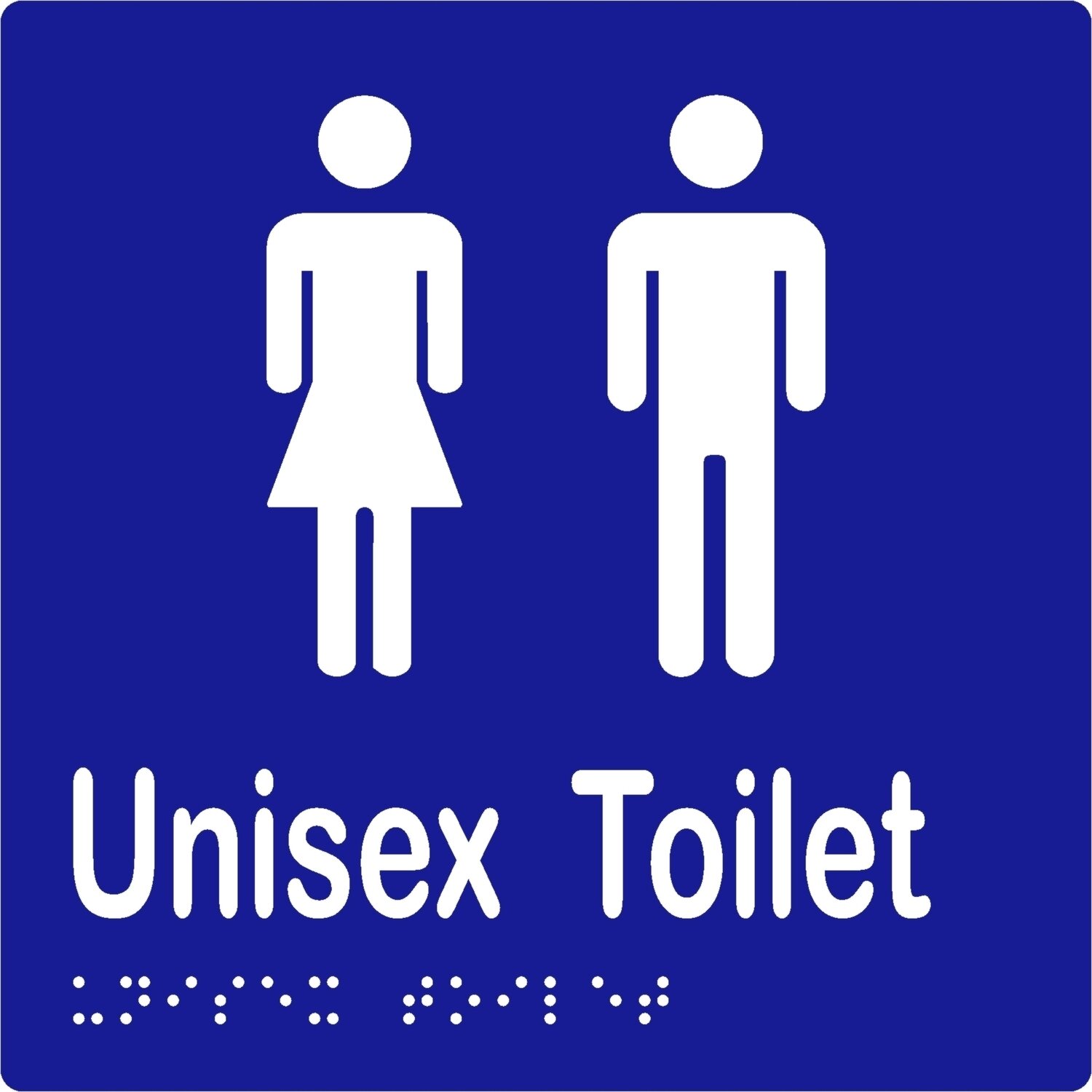Unisex Toilet No Airlock Blue/White
