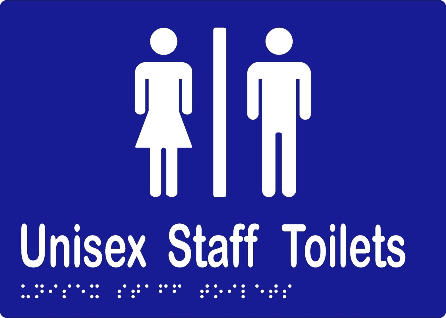Unisex Staff Toilet Airlock Blue/White