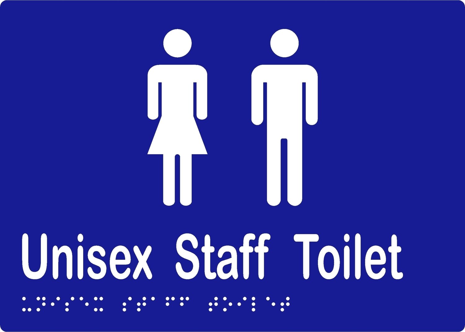 Unisex Staff Toilet No Airlock Blue/White