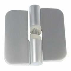 1 Pair Satin Chrome Gravity Hinges Concealed (with Screws)