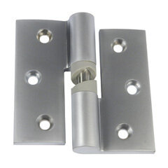 Pair of Satin Chrome Gravity Hinges (with Screws)