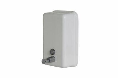 Vertical Liquid Soap Dispenser White Powder Coat