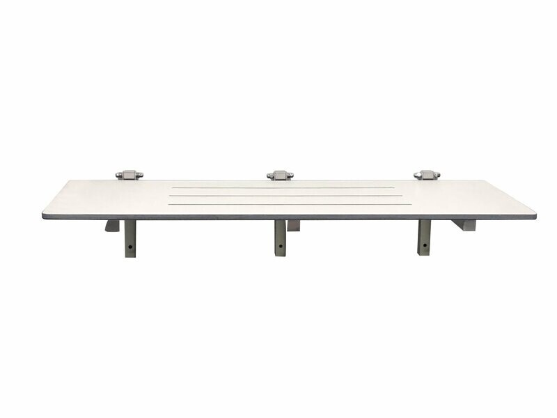 Folding Disabled Shower Seat (960mm W x 400mm D) Phenolic Top