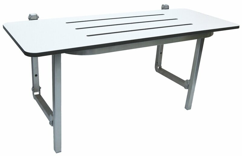 Folding Disabled Shower Seat w/Legs - Compact Laminate