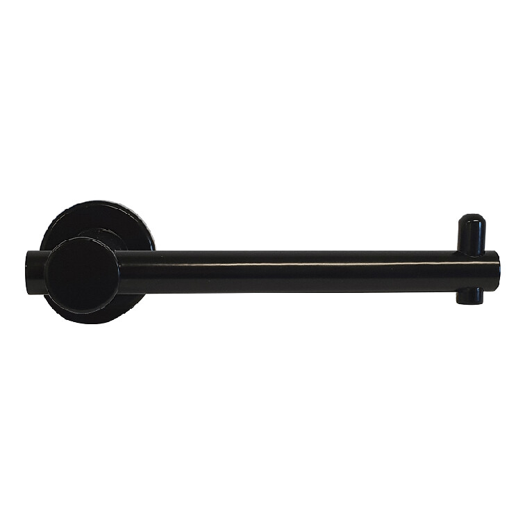 Single Toilet Roll Holder Black