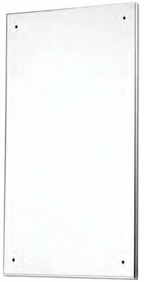 Polished SS Mirror 295 x 445mm Solid Nylon Backed