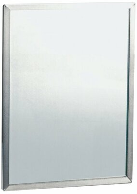 610 x 910mm Stainless Steel Framed Mirror