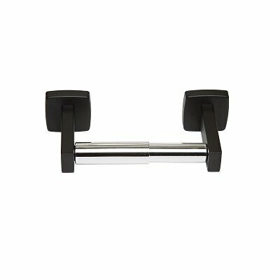 Single Toilet Roll Holder Black