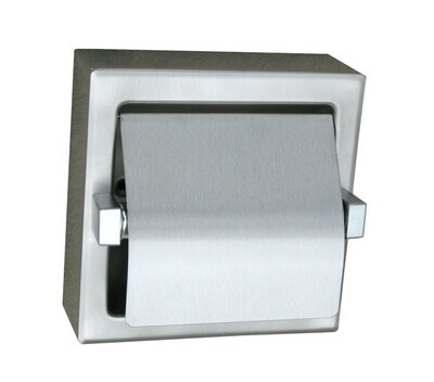Surface Mounted Single Roll Toilet Tissue Dispenser Hooded SSS