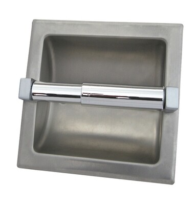 Recessed Single Roll Toilet Tissue Dispenser without Hood SSS