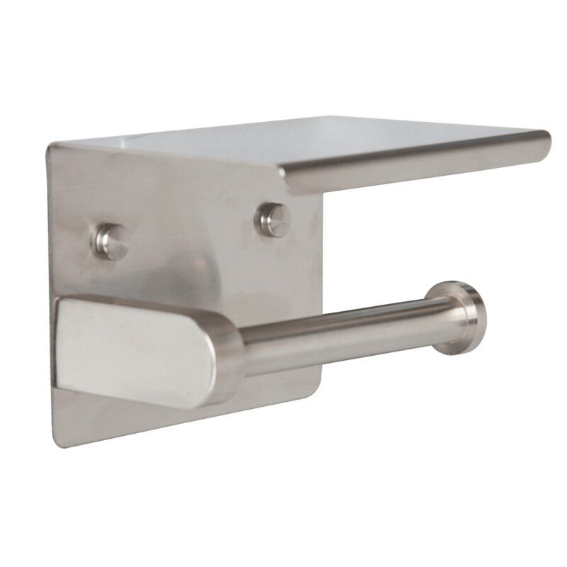 Single Toilet Roll Holder with Shelf SSS