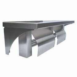 Hooded Double Toilet Roll Holder with Shelf SSS