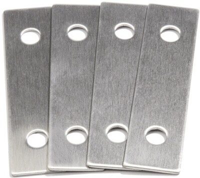 Set of 4 Stainless Steel Face Fixing Plates