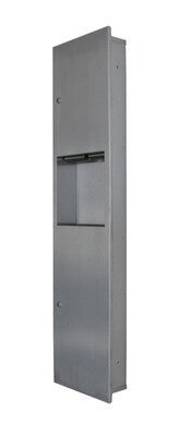 Recessed Paper Towel Dispenser & Waste Receptacle SS