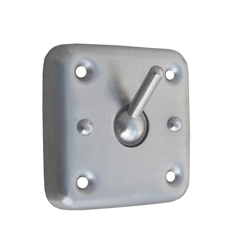 Square Collapsible Clothes Hook (Front Mounting) SS