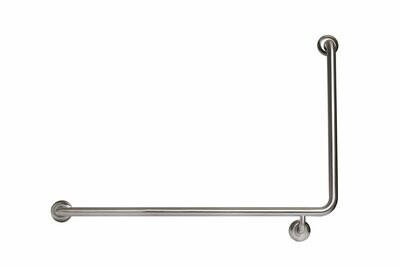 Handicap Grab Rail LH Stainless Steel Concealed Fix