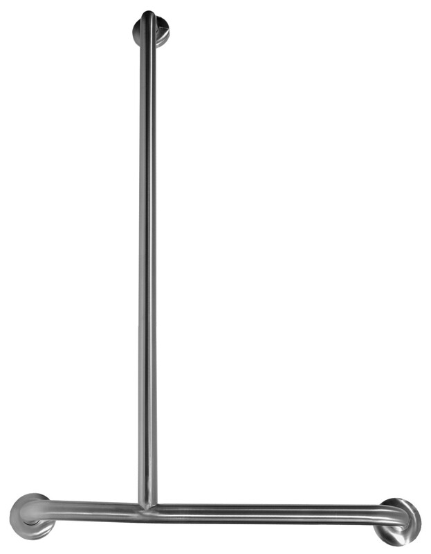 Handicap Shower Grab Rail SS LH Concealed Fix